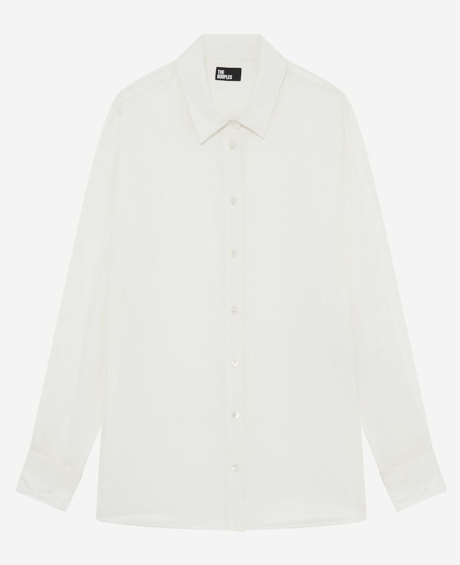 The Kooples FEMME ECRU chemise en soie écrue