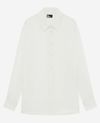 The Kooples FEMME ECRU chemise en soie écrue