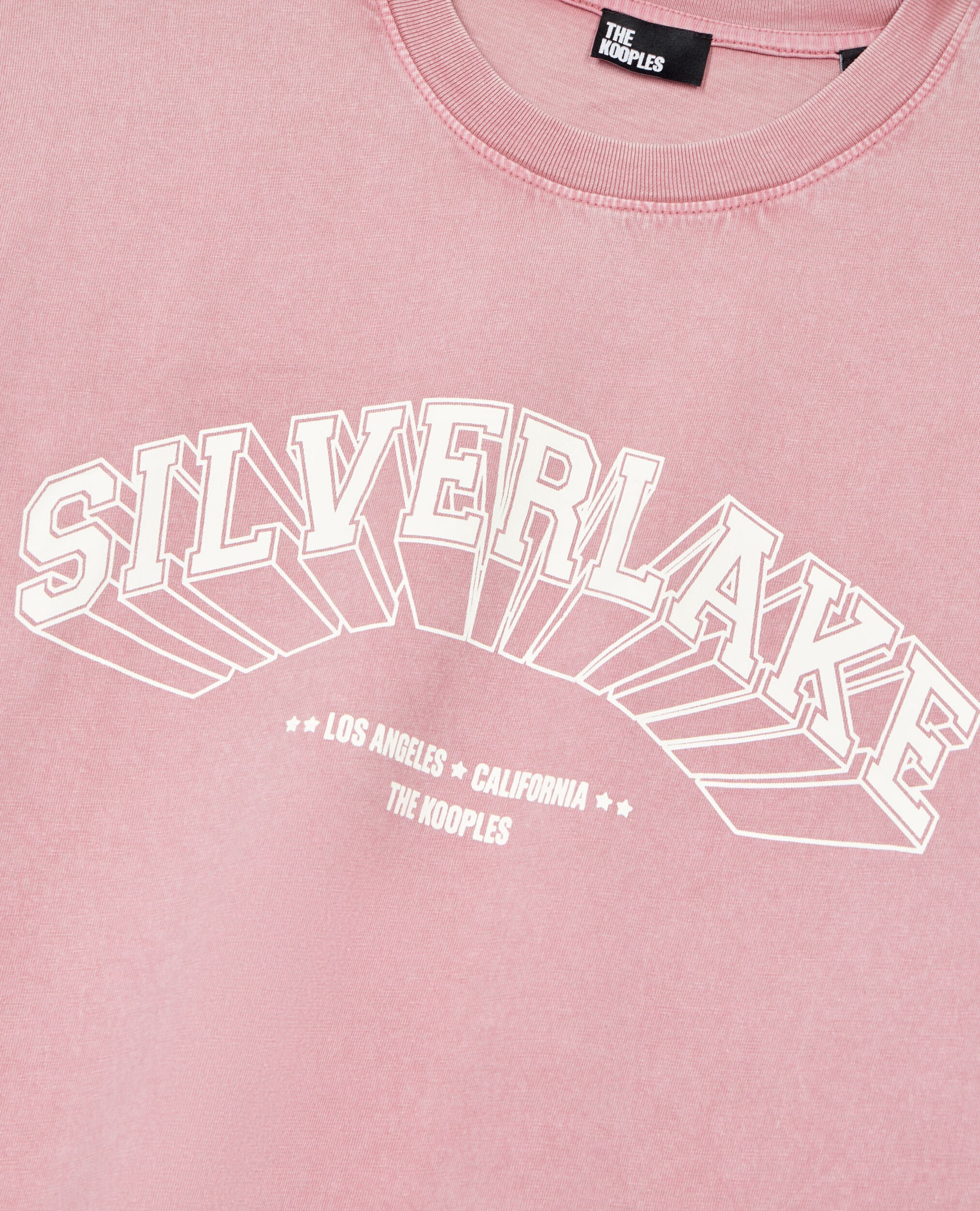 Light pink t-shirt with Silverlake serigraphy, PINK WOOD, hi-res image number null