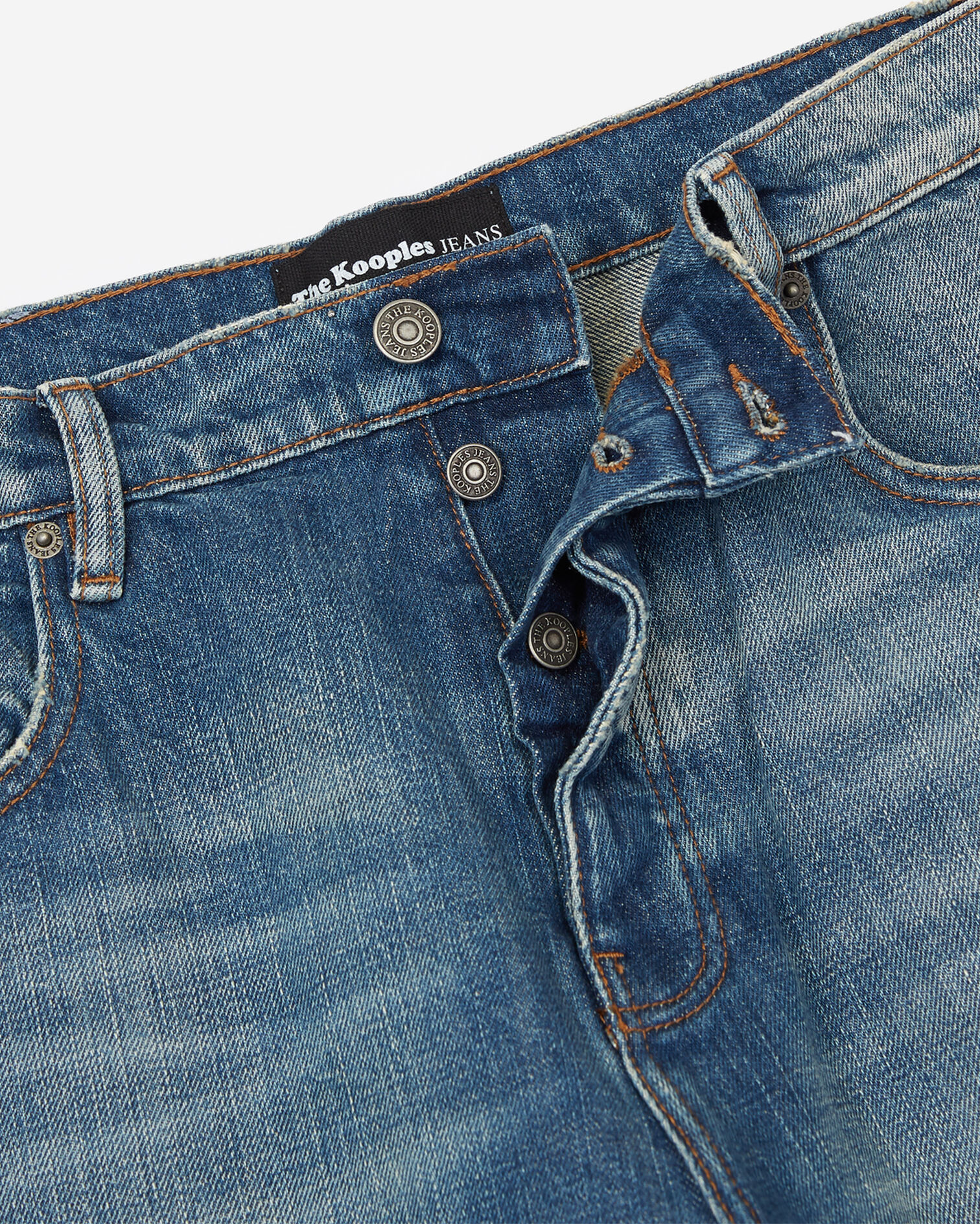 Jean bleu clair délavé détails destroy, BLUE DENIM, hi-res image number null