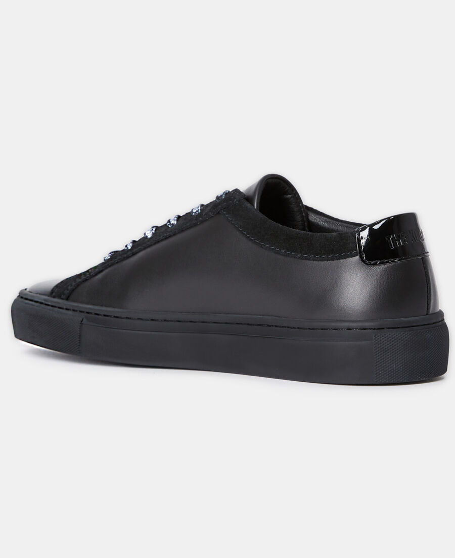 zapatillas piel negras