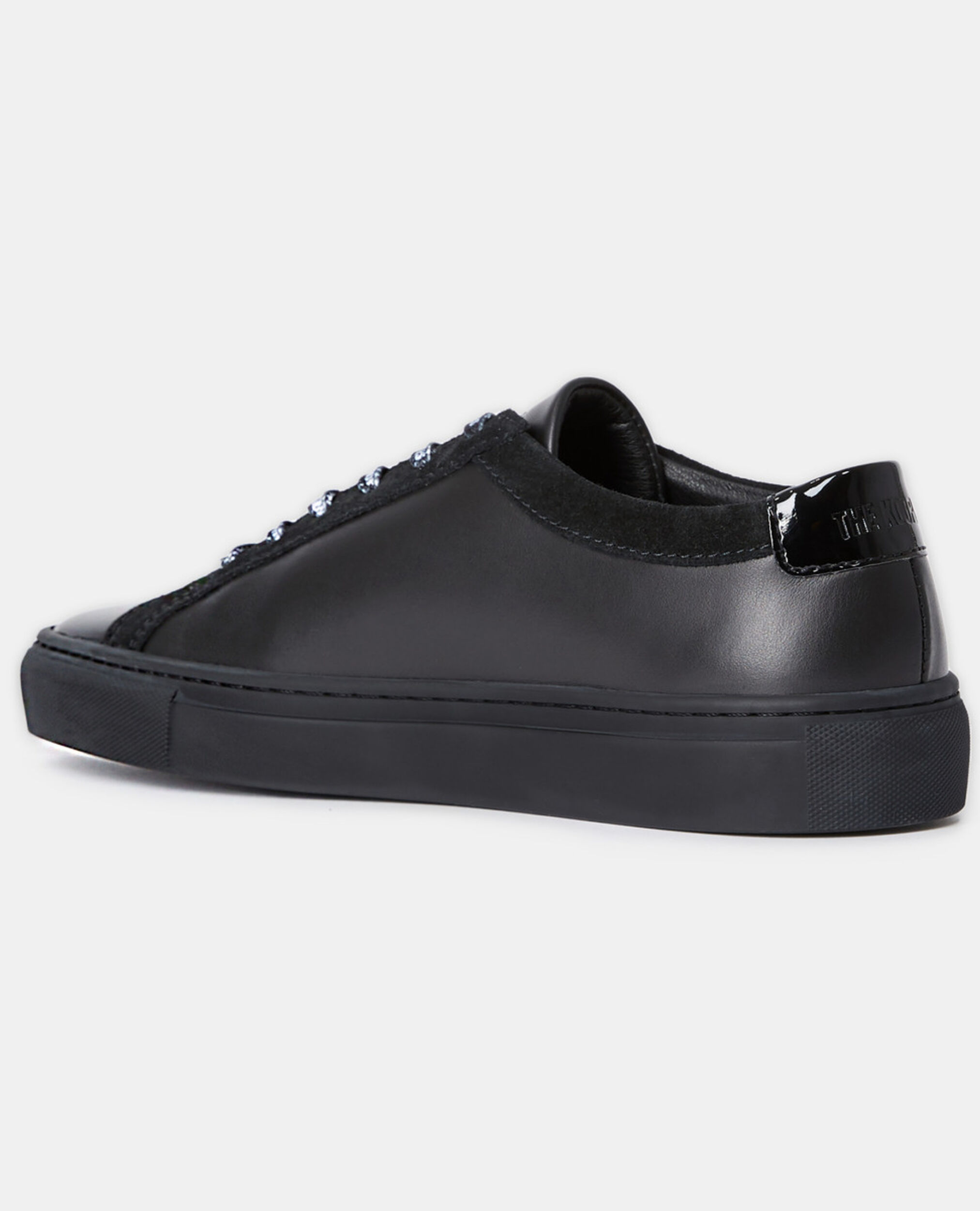 Zapatillas piel negras, BLACK, hi-res image number null