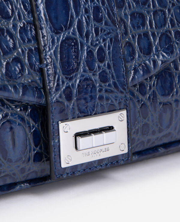 The Kooples MUJER BLUE bolso de piel repujada azul