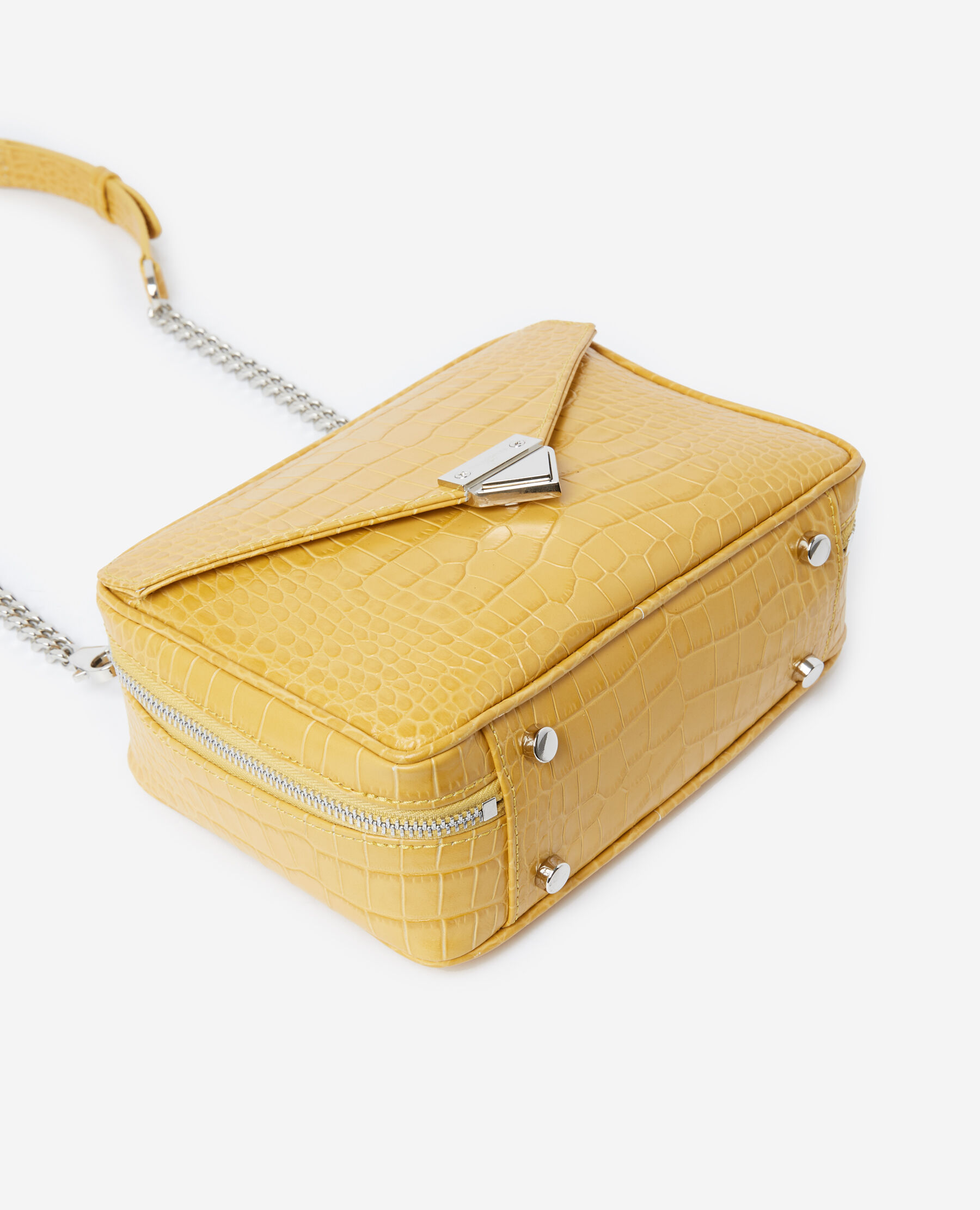 Medium yellow Barbara bag in leather The Kooples