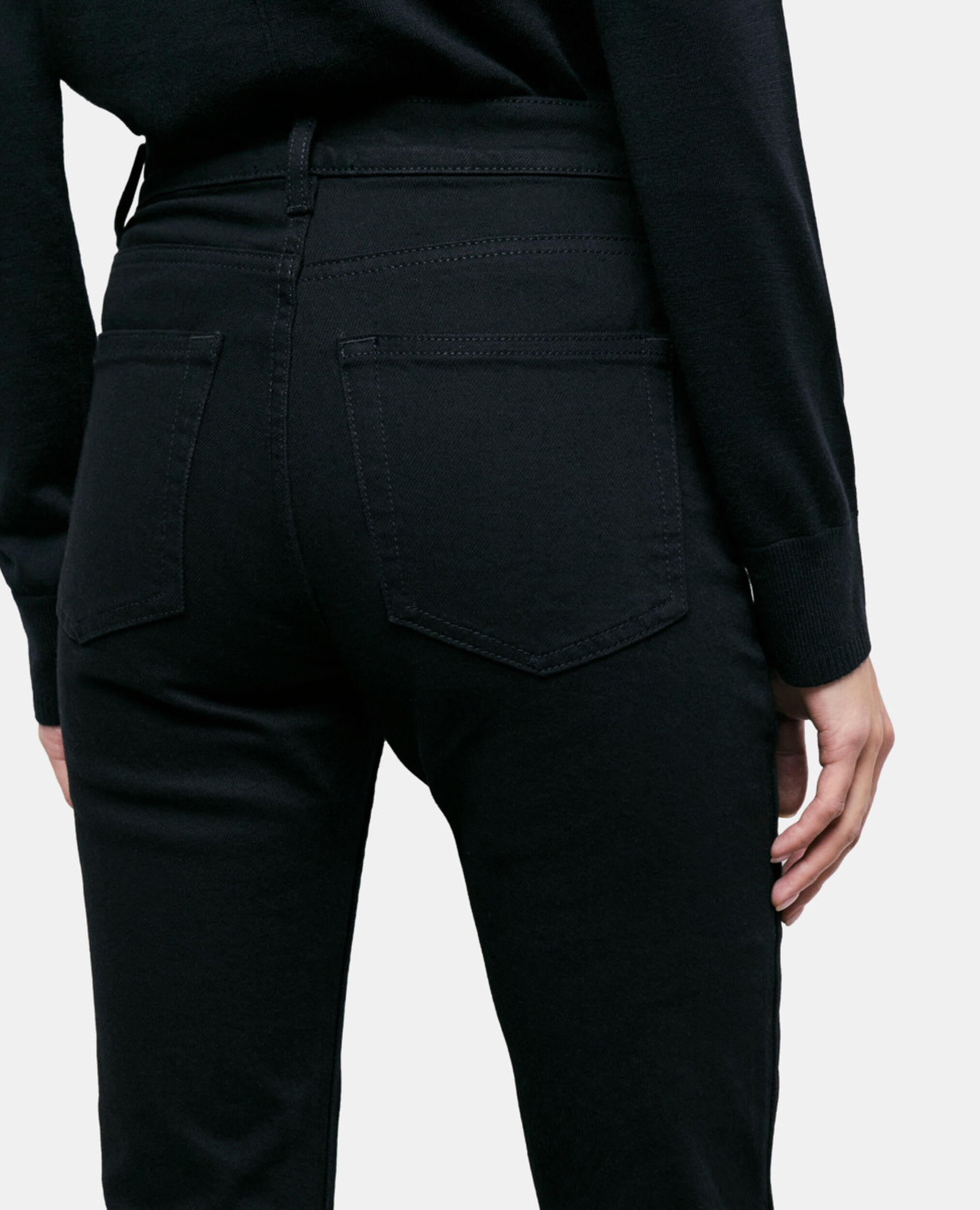 Black flare jeans, BLACK, hi-res image number null
