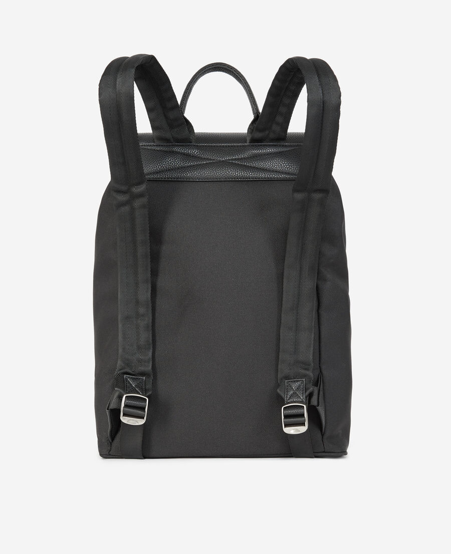black backpack with western buckle