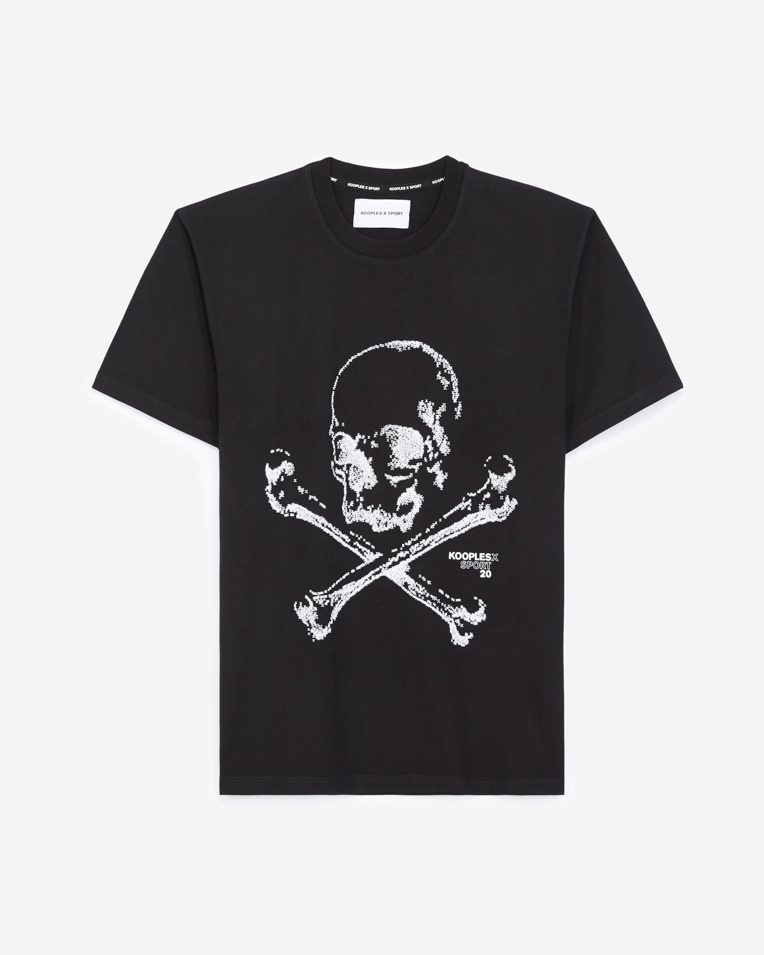 Camiseta con estampado de calavera, BLACK, hi-res image number null
