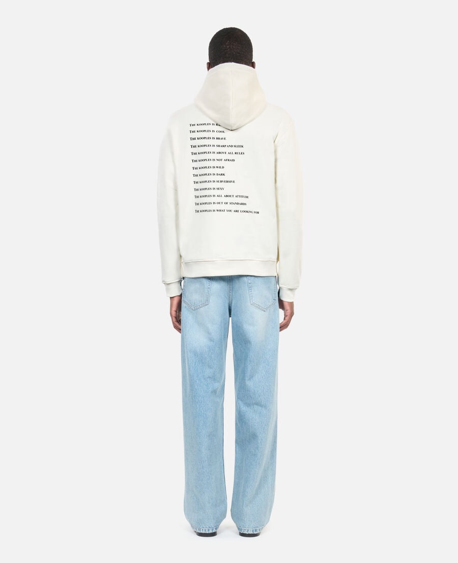 The Kooples HOMME ECRU sweatshirt what is écru