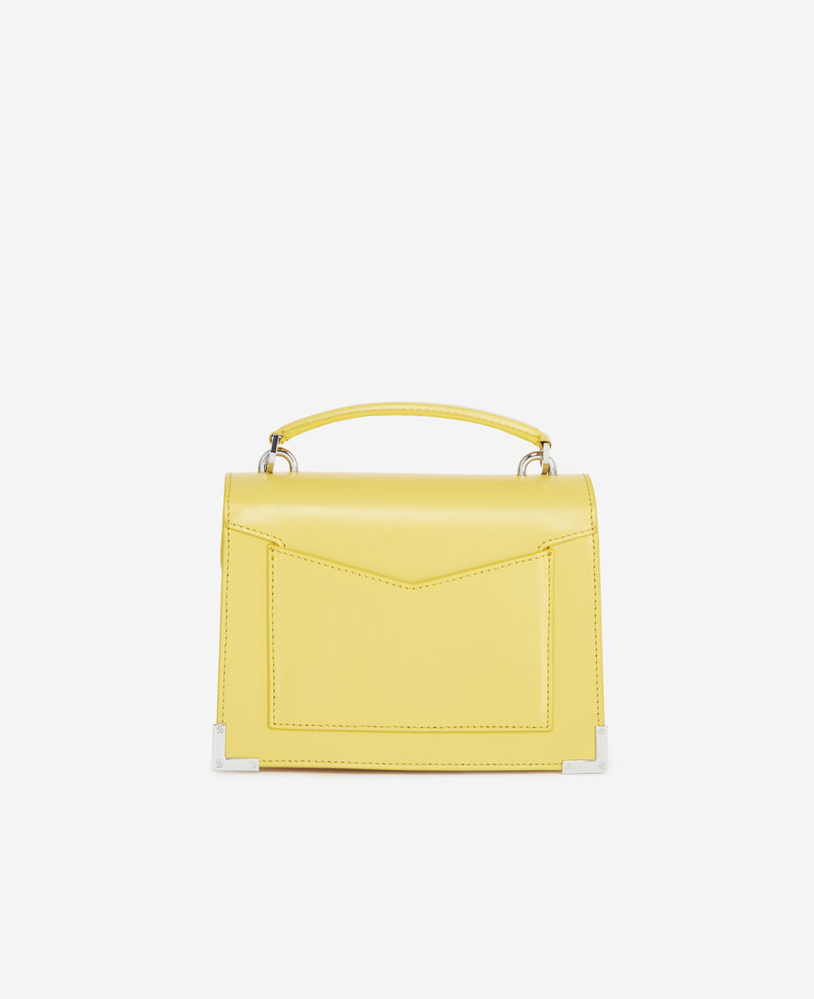 small bolso piel lisa amarillo emily