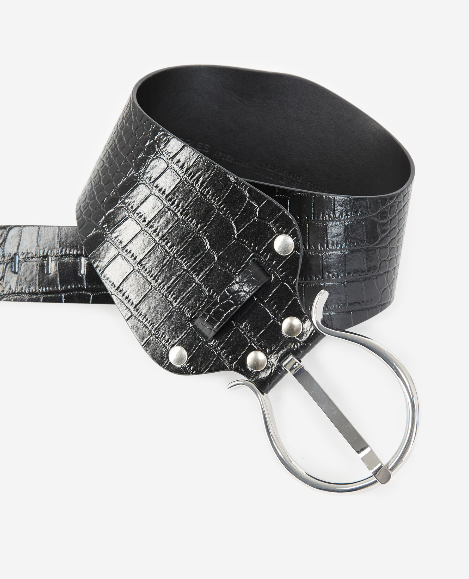 Ceinture argentée large online