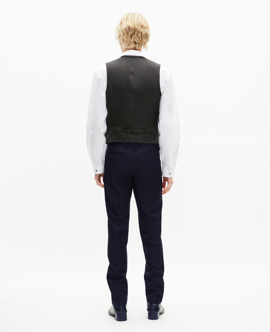 The Kooples HOMME DARK NAVY gilet de costume en laine marine