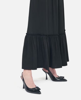 The Kooples WOMEN BLACK black leather slingback pumps