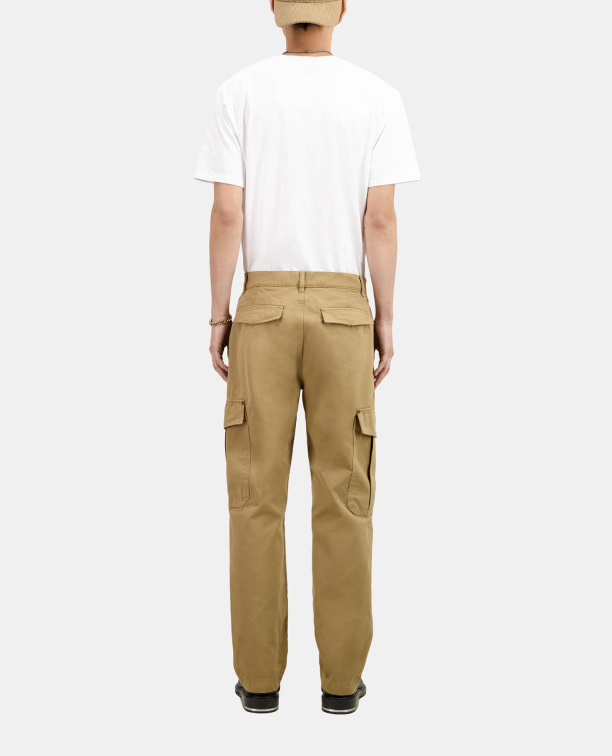 Beige Cargohose aus Baumwolle, BEIGE, hi-res image number null
