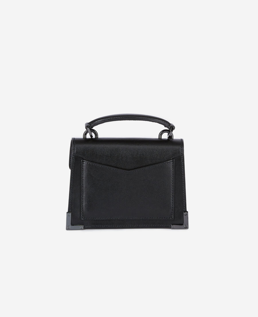 nano emily bag in black leather