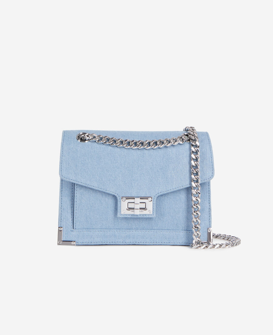 The Kooples F BLUE DENIM emily blue denim chain bag
