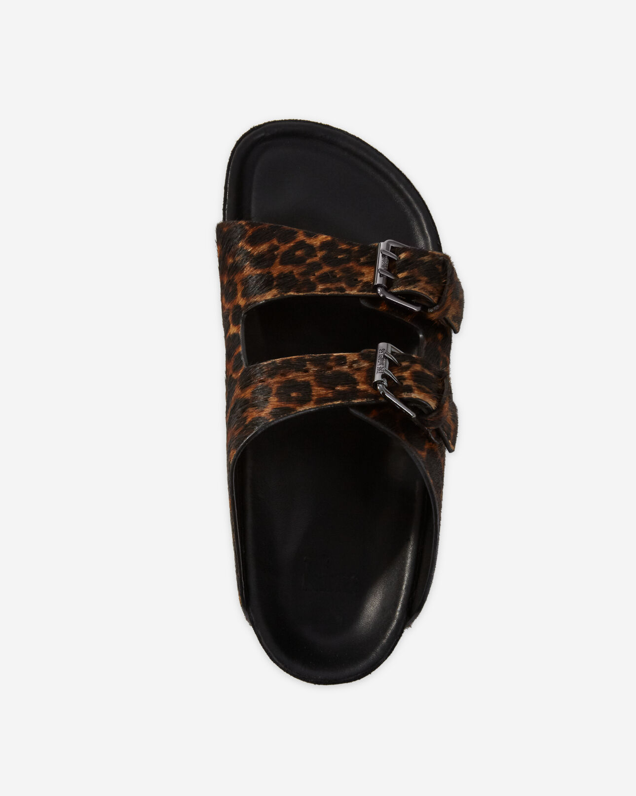 The Kooples FEMME LEOPARD sandales en cuir léopard