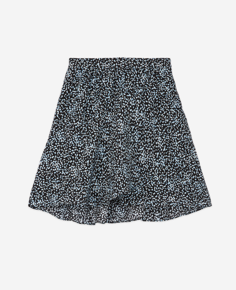 short blue skirt
