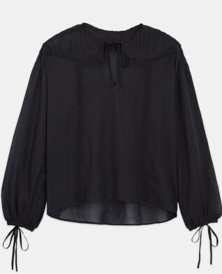 The Kooples F BLACK black cotton top