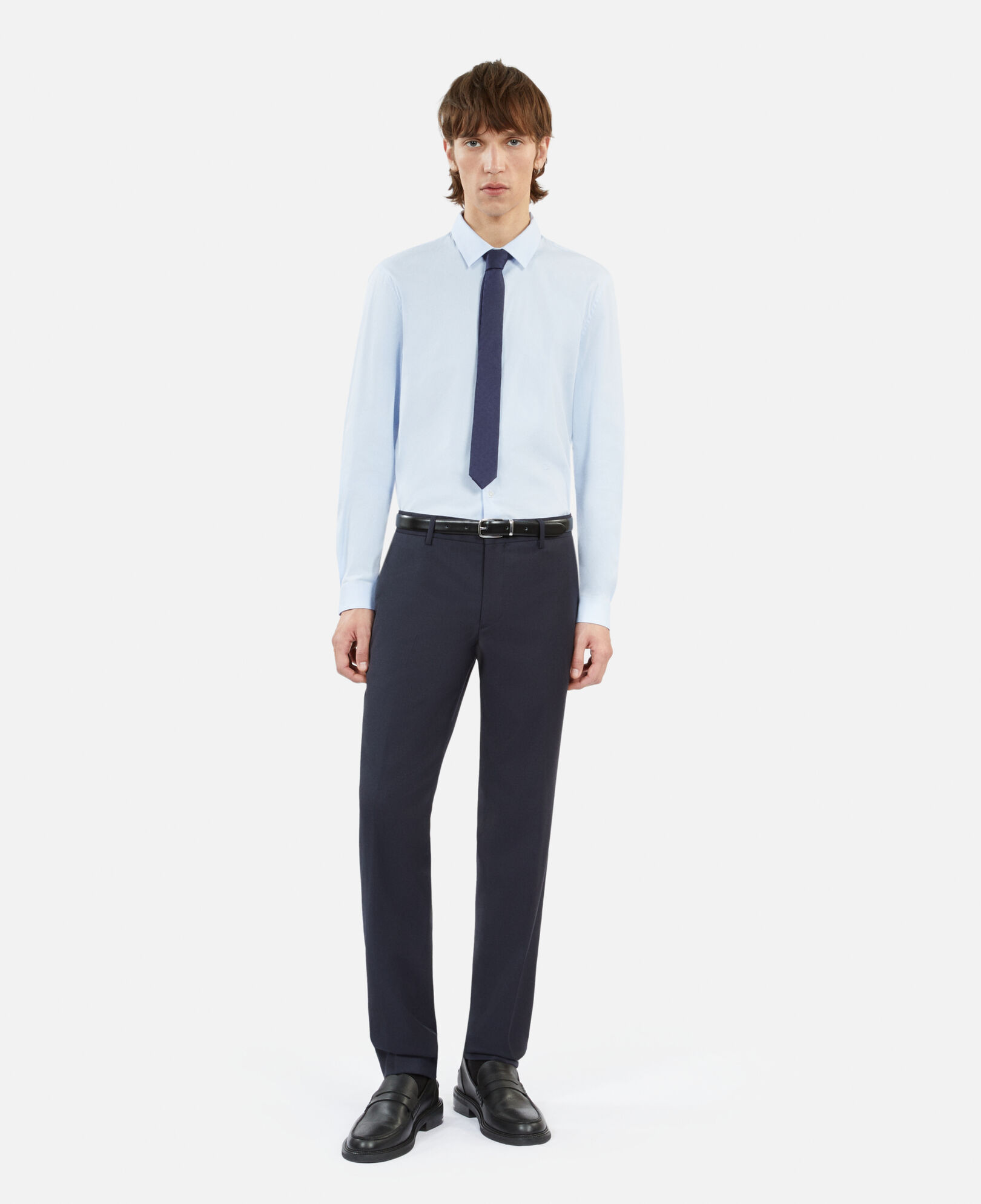 The Kooples MEN NAVY navy blue silk tie