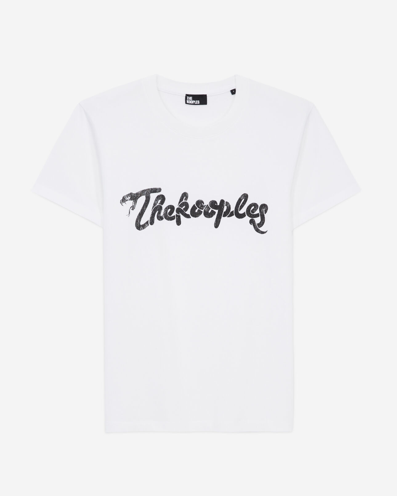 The Kooples WOMEN WHITE women's white t-shirt with snake logo print