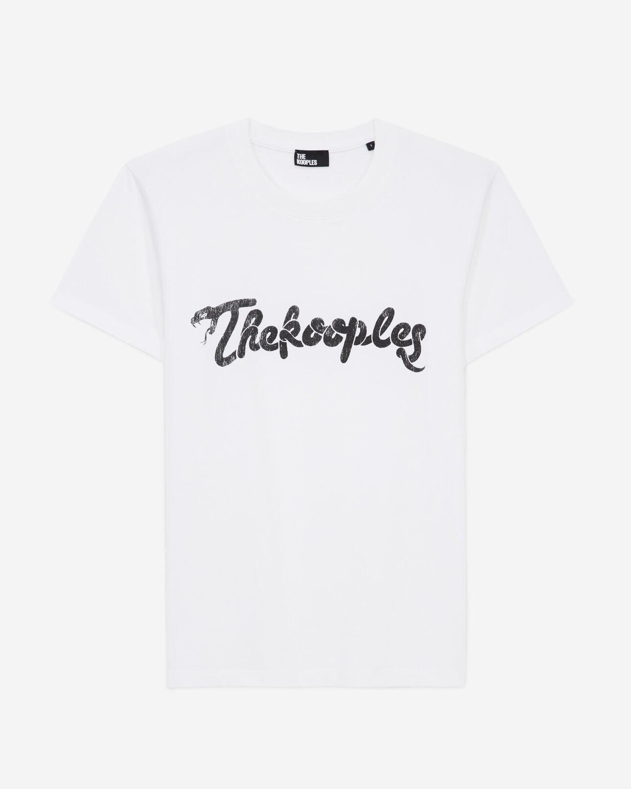 The Kooples WOMEN WHITE women's white t-shirt with snake logo print