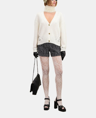 The Kooples WOMEN ECRU ecru wool-blend cardigan