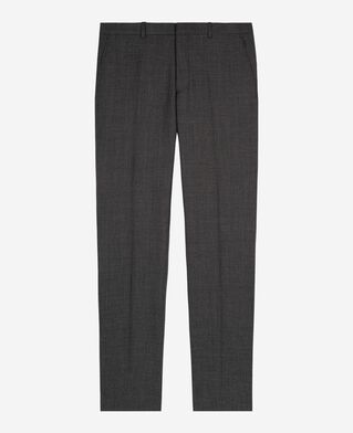 The Kooples HOMME GREY pantalon de costume en laine droit gris