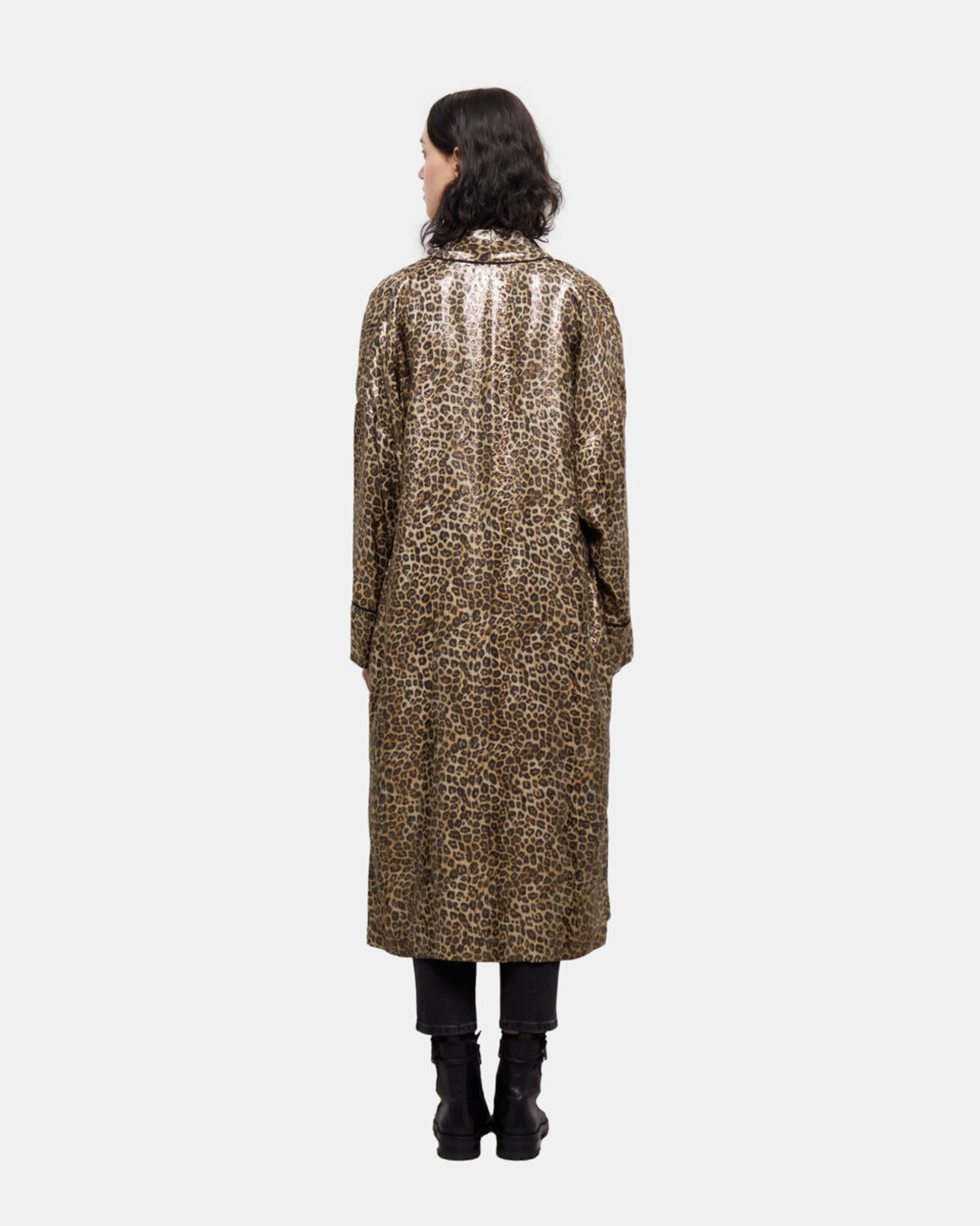 The Kooples FEMME LEOPARD kimono léopard