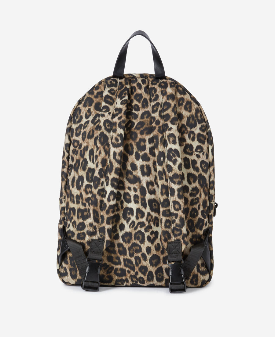 leopard print backpack