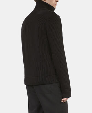 The Kooples MEN BLACK black cotton cardigan