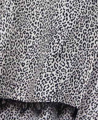 The Kooples F BLACK WHITE long printed skirt