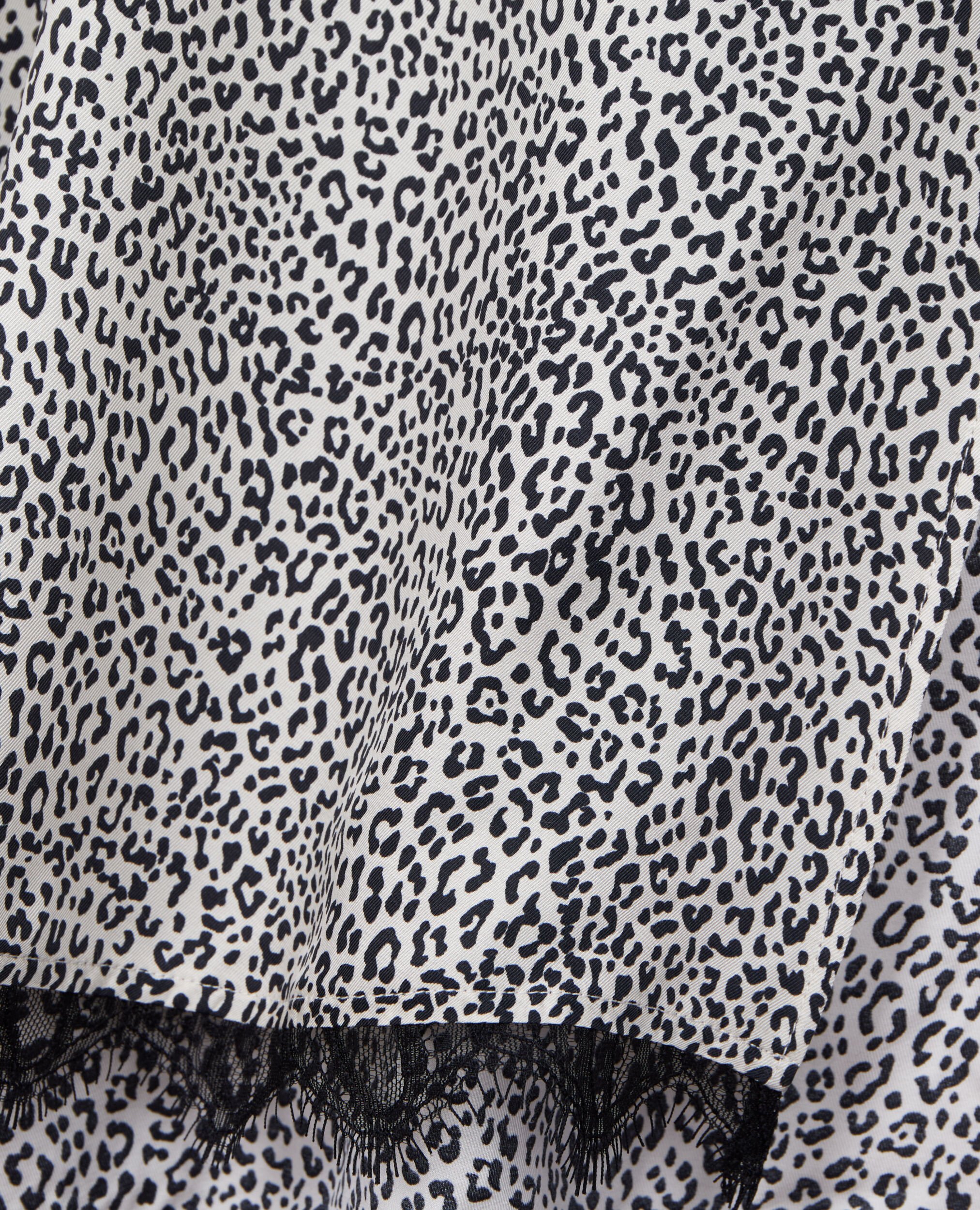 Long printed skirt, BLACK WHITE, hi-res image number null