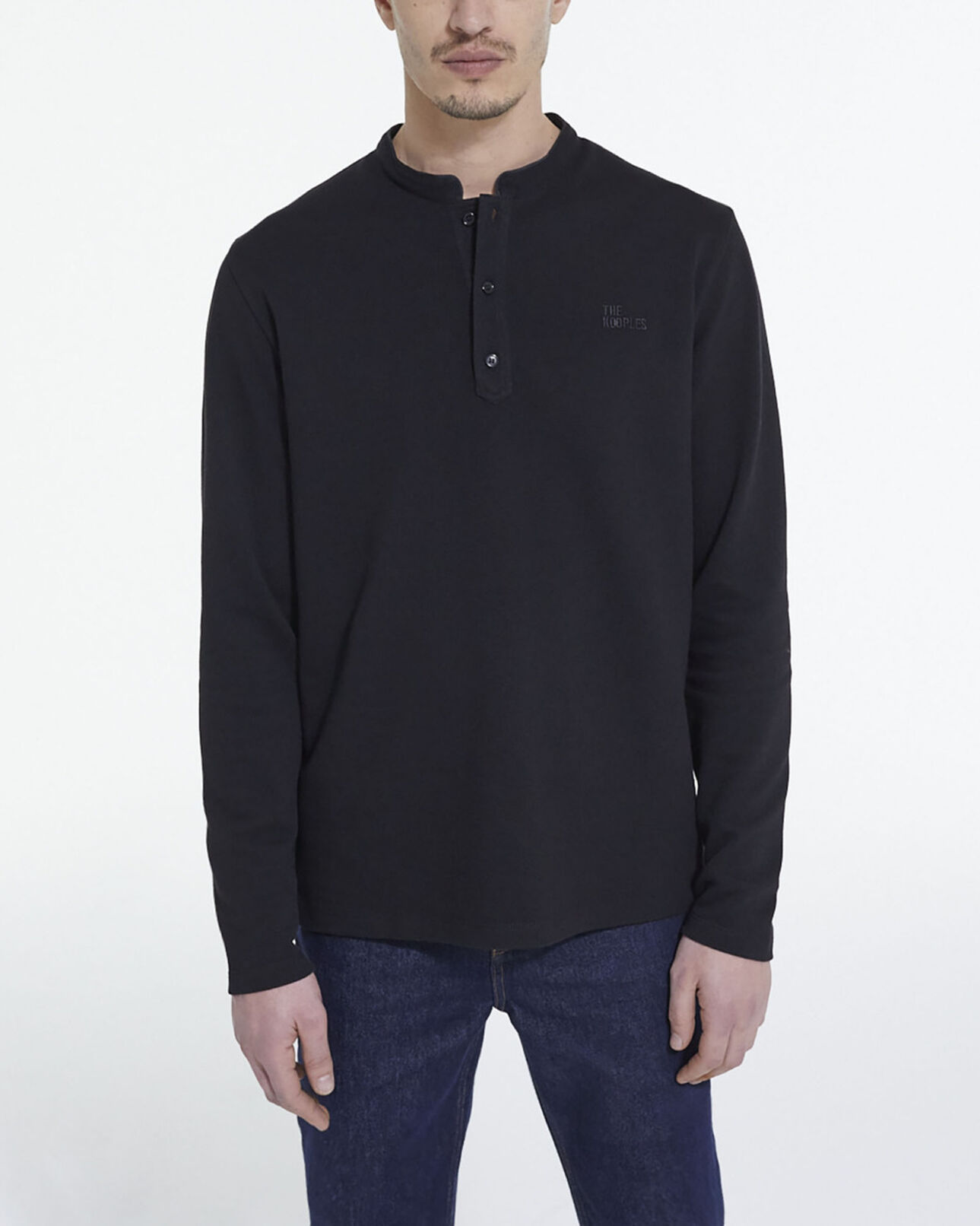 The Kooples MEN BLACK the kooples black logo polo