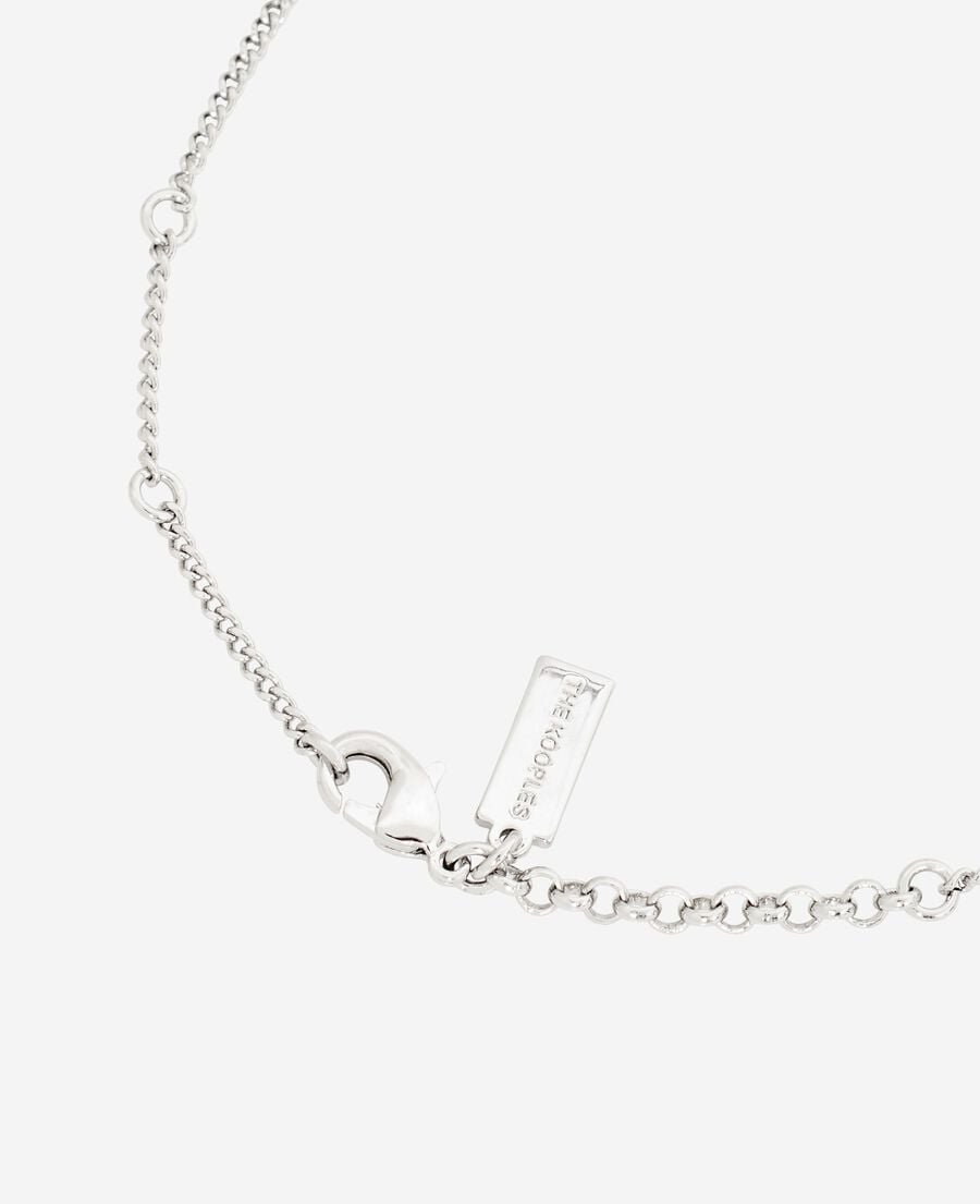 The Kooples H SILVER necklace with silver pendant