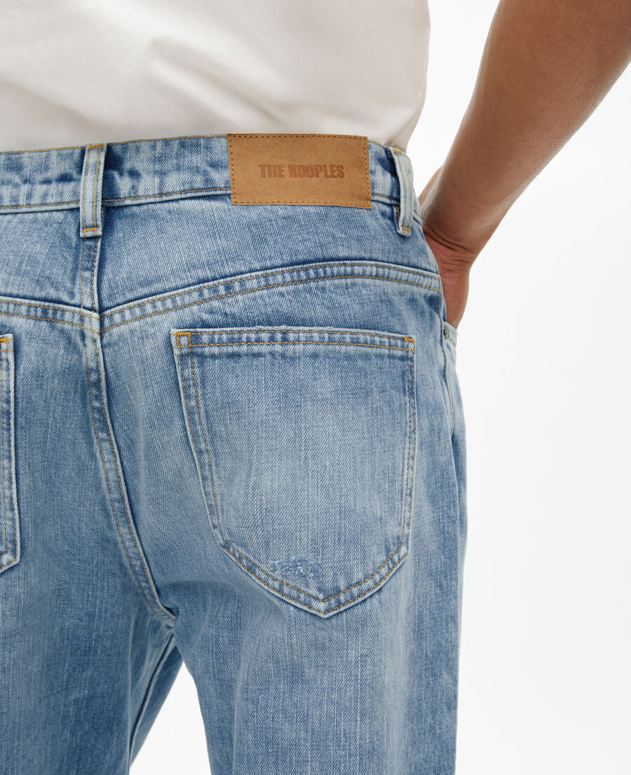 The Kooples MEN BABY BLUE light blue straight jeans
