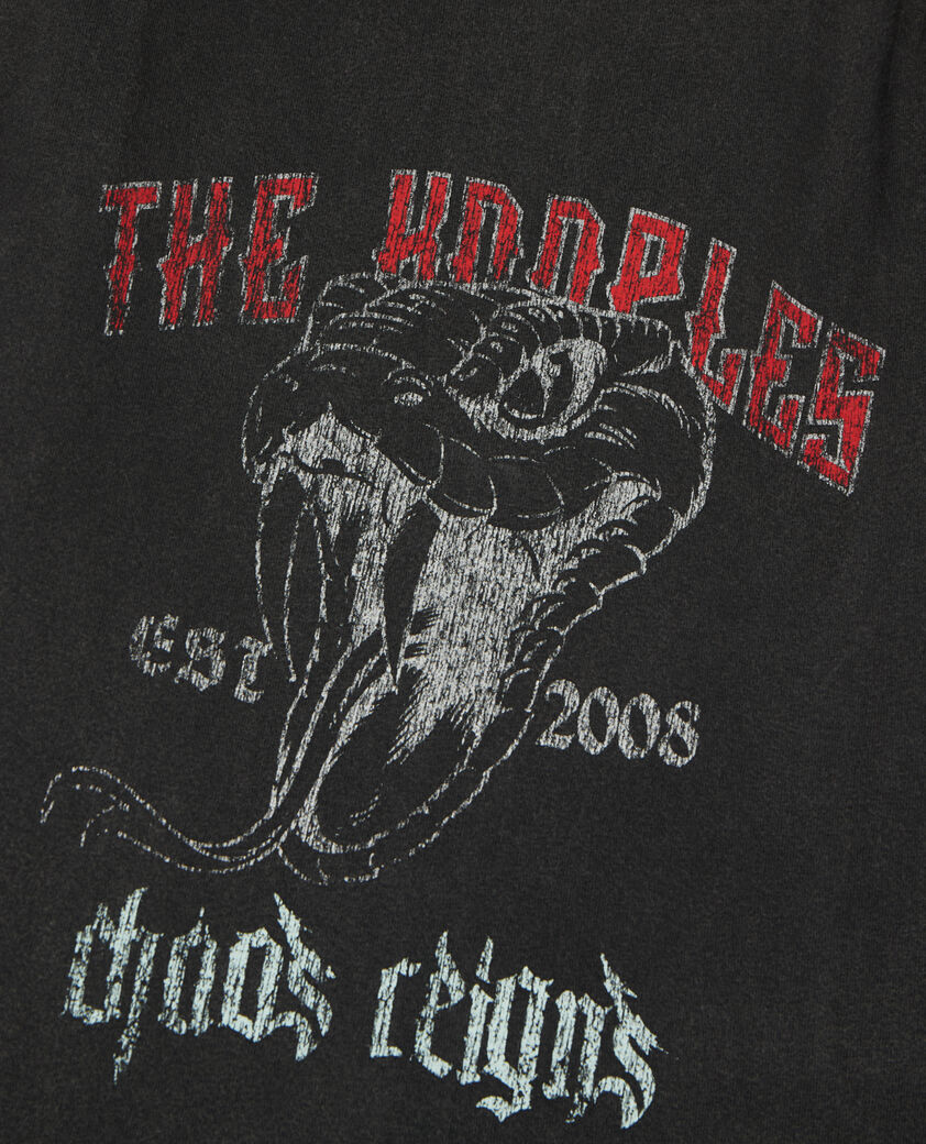 The Kooples MUJER BLACK top negro plisado