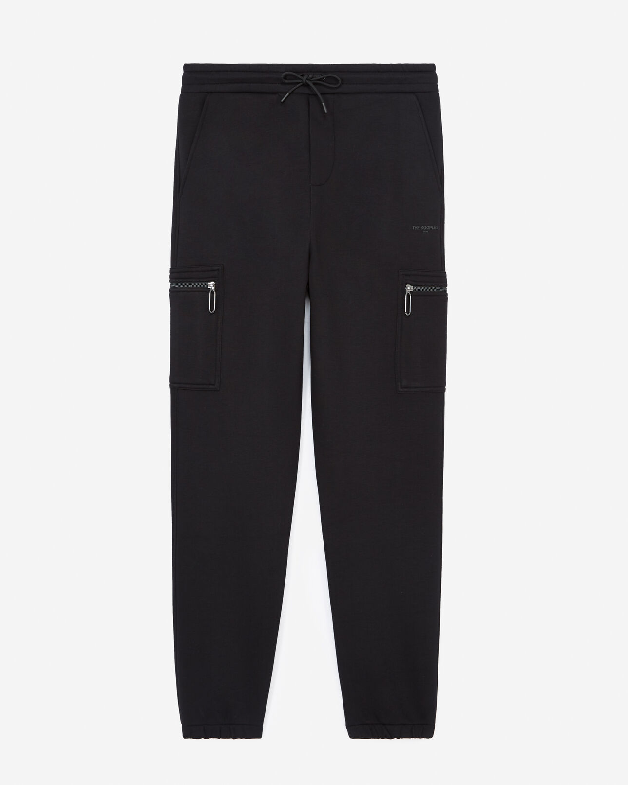 The Kooples HOMME BLACK jogging noir avec logo the kooples