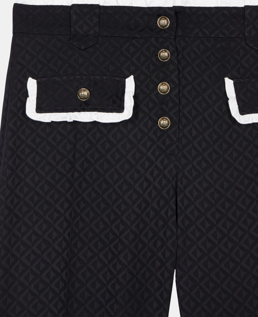 The Kooples F BLACK black flare trousers