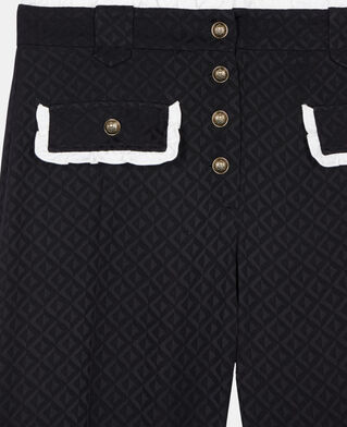 The Kooples F BLACK black flare trousers