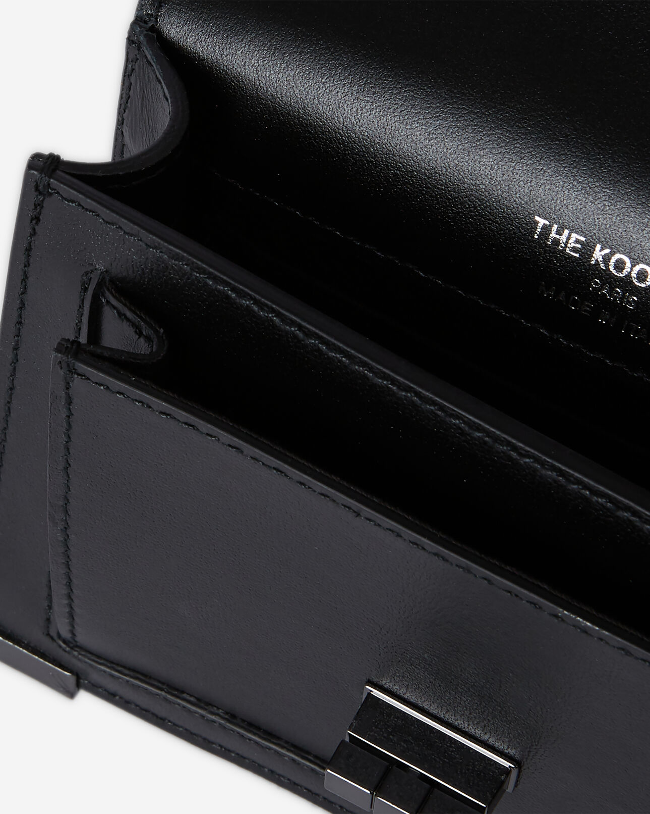 The Kooples FEMME BLACK sac emily nano en cuir noir