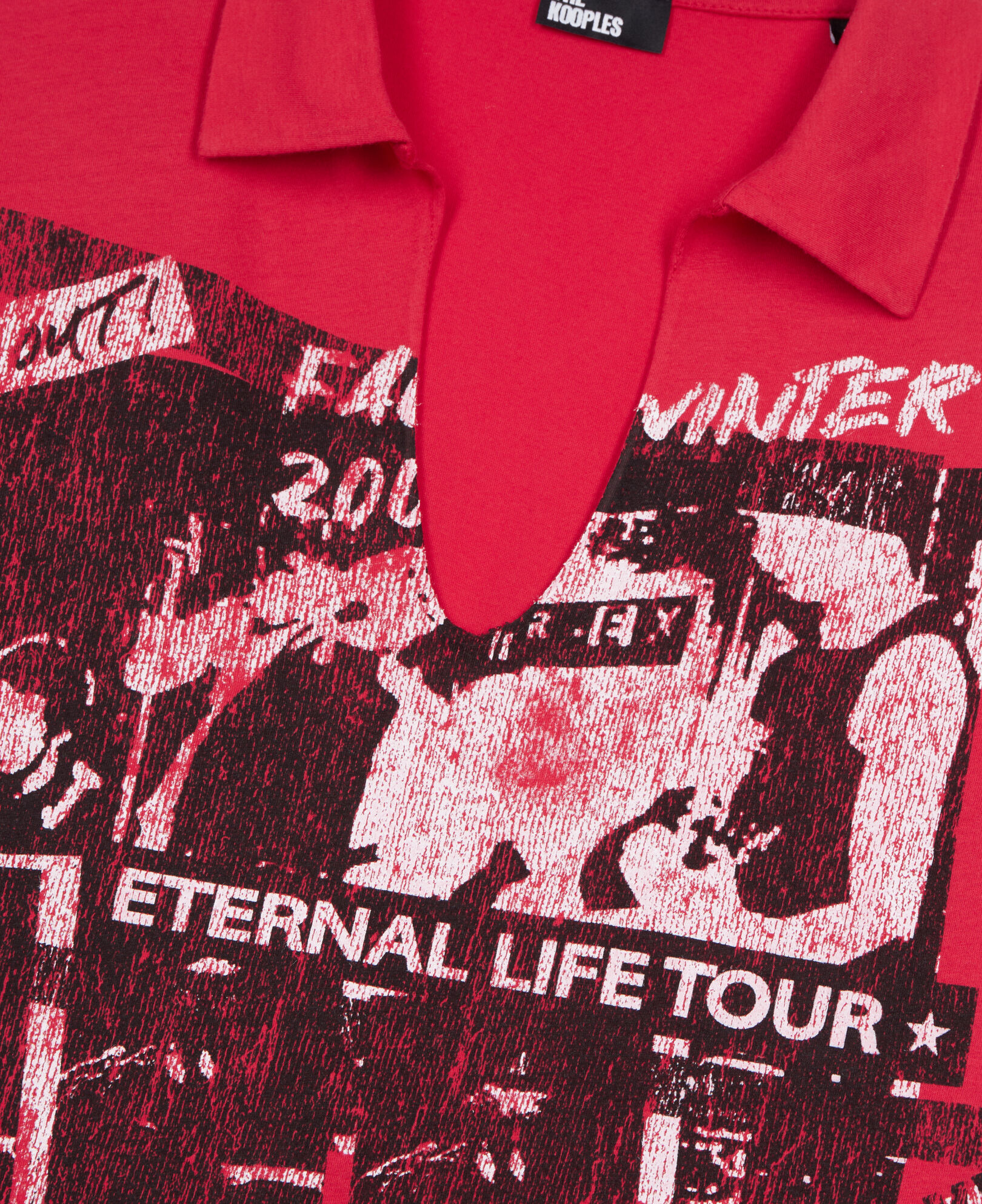 The Kooples WOMEN RUBIS red eternal life tour serigraphy t-shirt