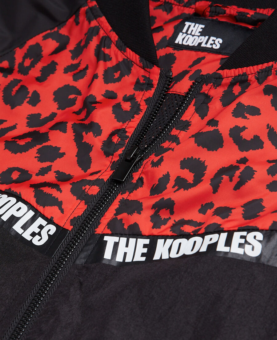 The Kooples H MULTICOLOR two-tone jacket with logo bands