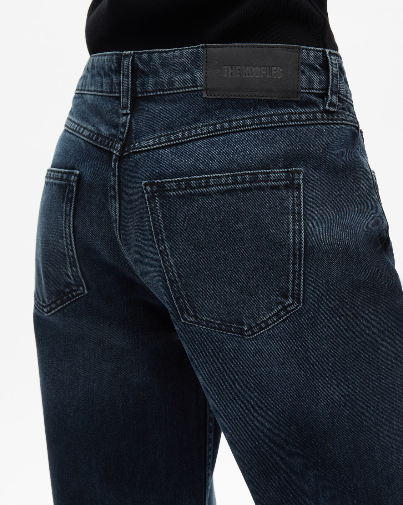 The Kooples DAMEN BLUE ELECTRIC weite dunkelblaue jeans