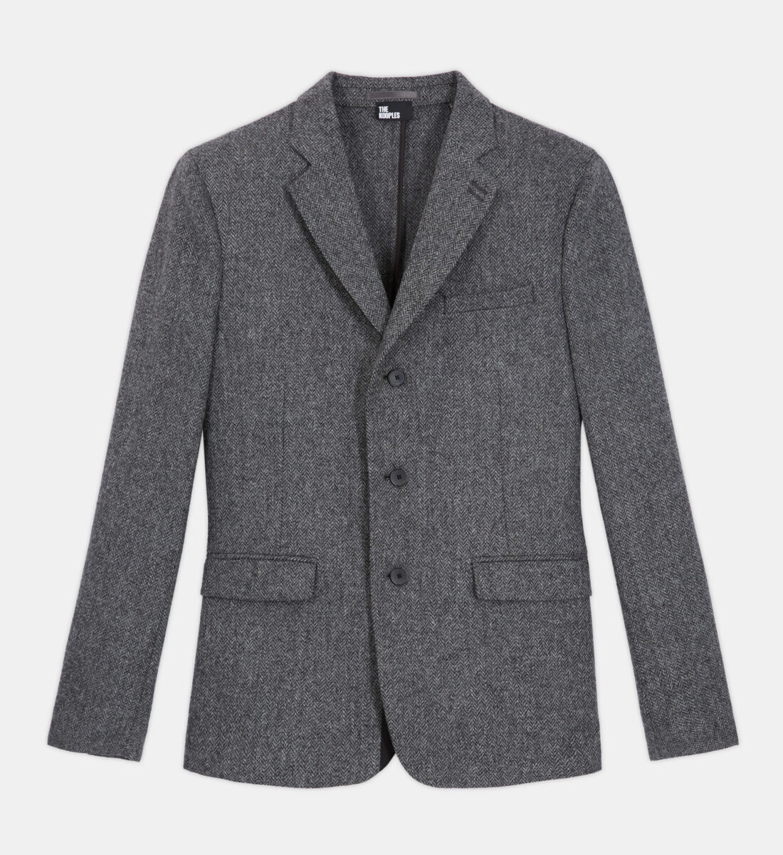 Grey blazer with online turtleneck