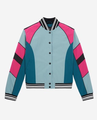 The Kooples WOMEN CELADON short jacket with multicoloured patchwork
