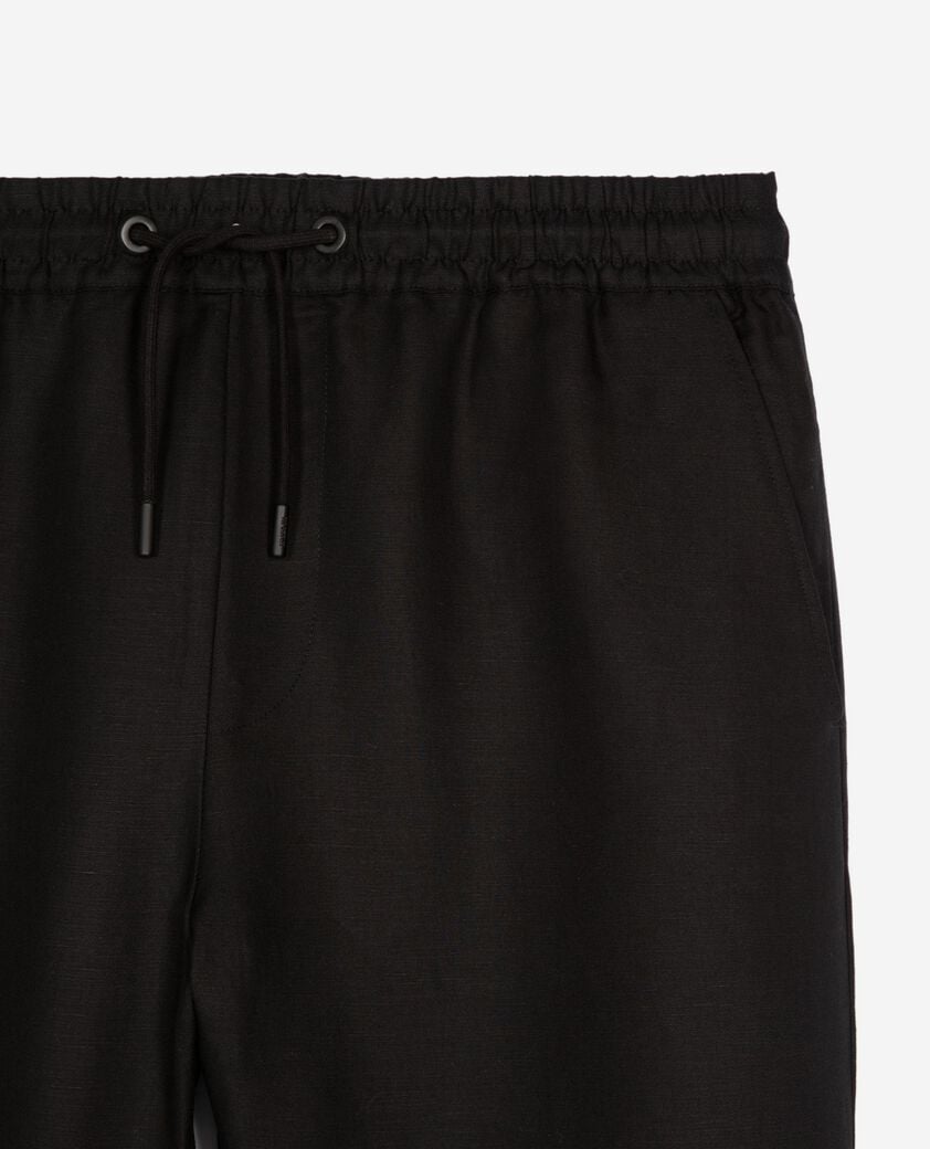 The Kooples MEN BLACK black straight-leg pants