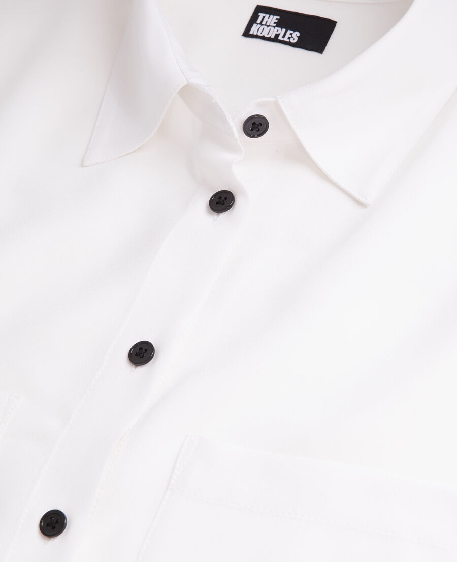 The Kooples DAMEN ECRU weißes hemd aus seide