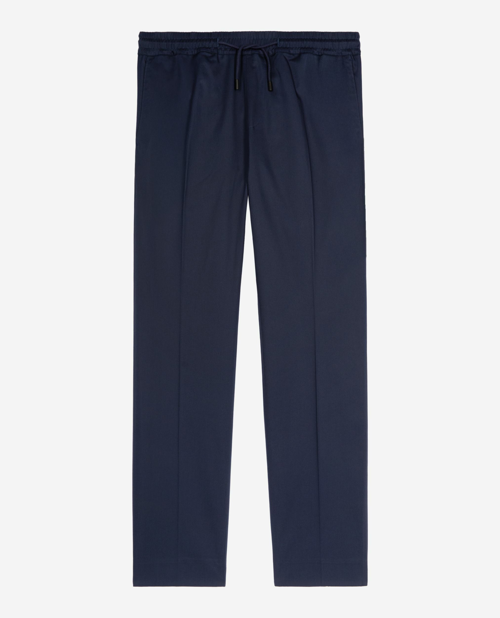 Navy straight-leg pants, NAVY, hi-res image number null