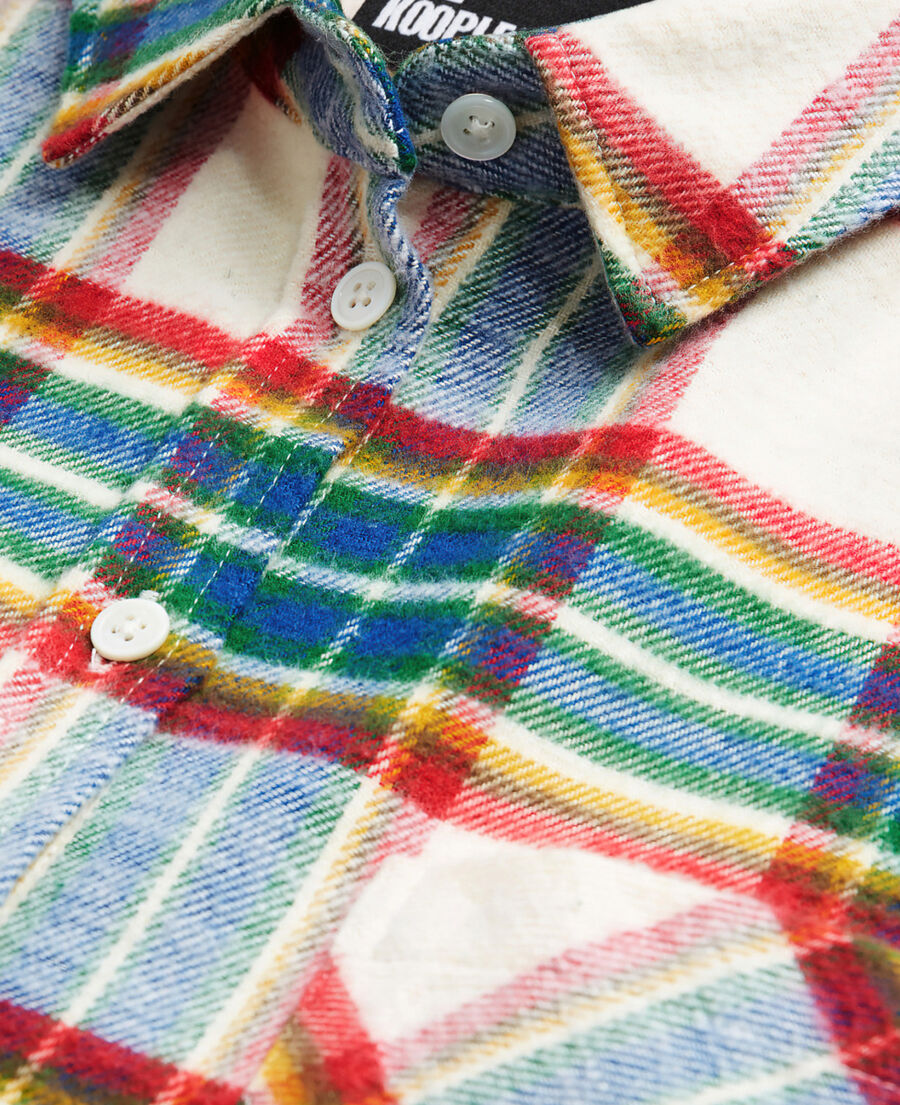 overshirt with check motif