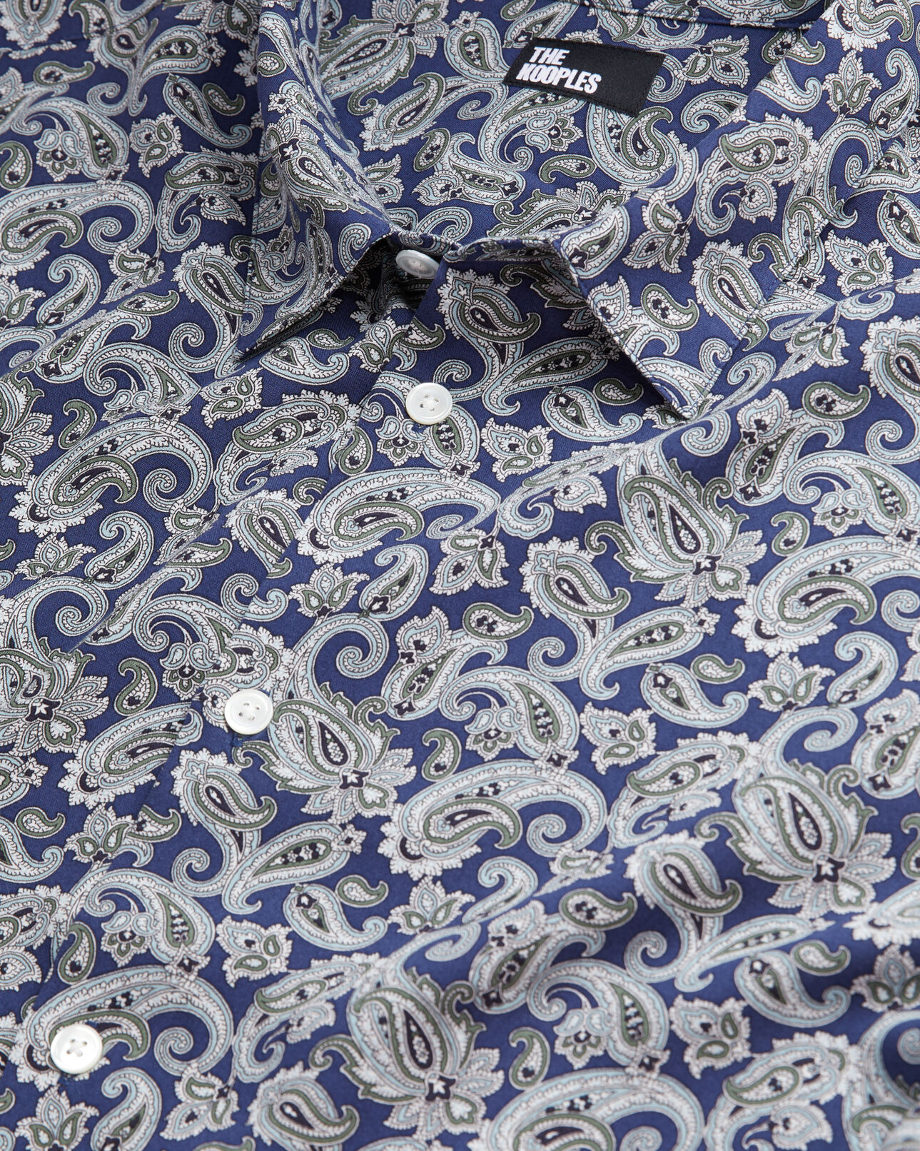 The Kooples MEN NAVY / BLUE printed shirt